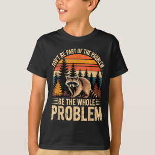 T-shirt Raton laveur faune extérieur ne fais pas partie du