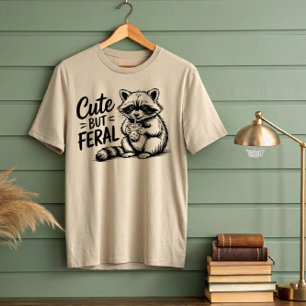 T-shirt Raton laveur mignon mais féroce boit