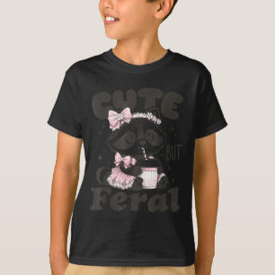 T-shirt Raton laveur mignon mais sauvage mème animal drôle
