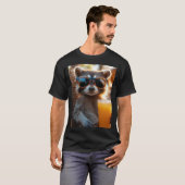 T-shirt Raton laveur reste cool (Devant entier)