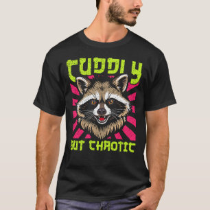 T-shirt Raton laveur Rétro Douillet Mais Chaotique