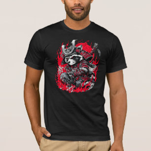 T-Shirt Raton laveur Samouraï rébellion78