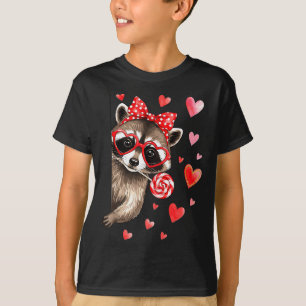T-shirt Raton laveur sauvage drôle pour la Saint-Valentin