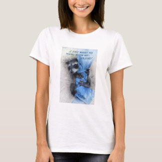 T-shirt Raton laveur - se détendre