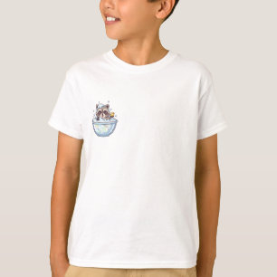 T-shirt Raton laveur temps de bain pétillant pour enfants