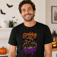 Raton laveurs d'Halloween effrayants et sauvages
