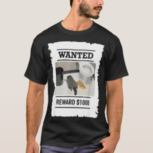 T-shirt Ratons laveurs ivres drôles recherchés récompense