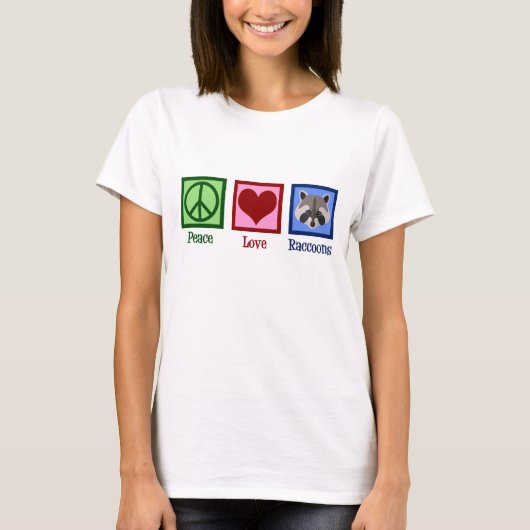 T-shirt Ratons Peace Love (Devant)