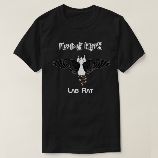 T-shirt Rats de vol (édition de rat de laboratoire) (Design devant)