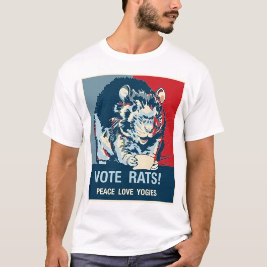 T-shirt Rats de vote ! Chemise (Devant)