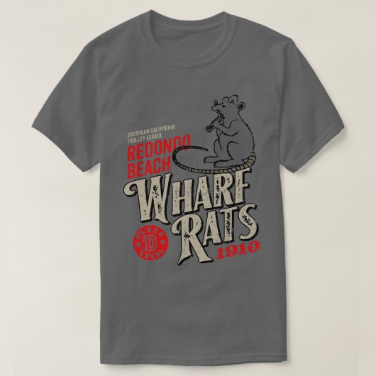 T-shirt Rats du quai de Redondo Beach (Design devant)