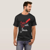 T-shirt Rattraper Jésus drôle chrétien (Devant entier)
