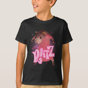 T-shirt Ratz Fun Pink Souris Rat Mème Hommes Femmes Hallow