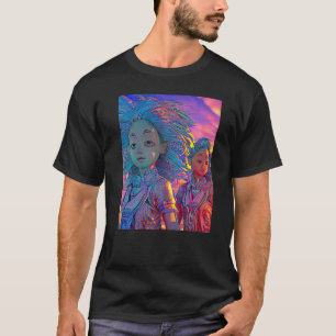 T-shirt Rave Party Psychedelic EDM Trance Club DJ design P