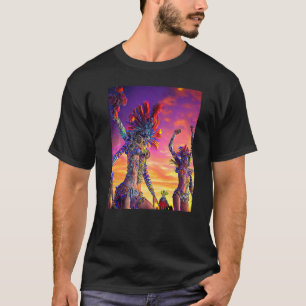 T-shirt Rave Party Psychedelic EDM Trance Club DJ design P