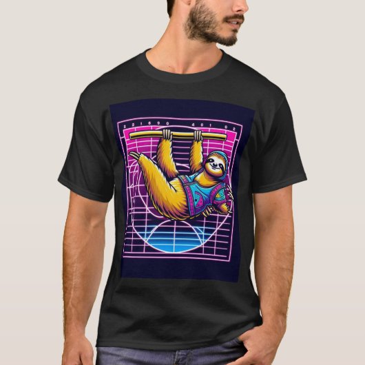 T-shirt Rave Sloth - Fibonacci (Devant)
