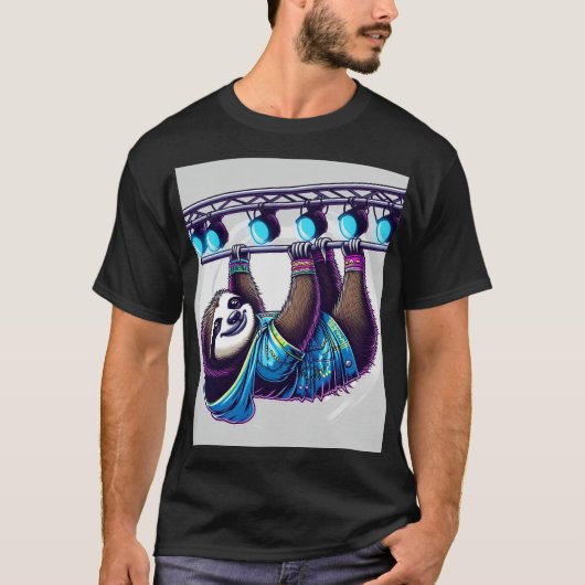 T-shirt Rave Sloth - Gréeur (Devant)