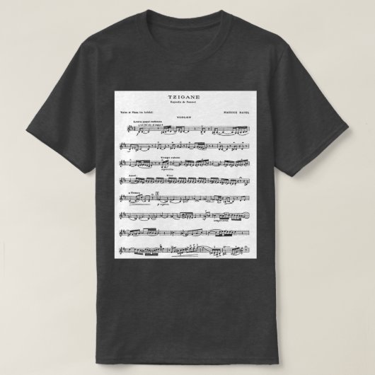 T-shirt Ravel Tzigane (Design devant)