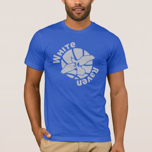 T-shirt Raven blanc (Devant)