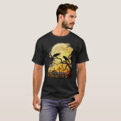 T-shirt Raven Crow Tentative de meurtre Retro Moon Wiccan (Devant entier)