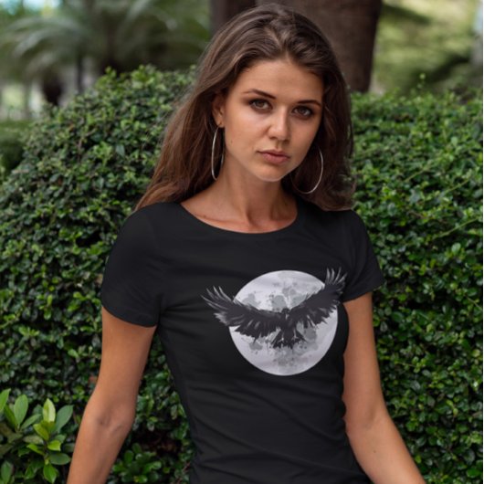 T-shirt Raven Moon