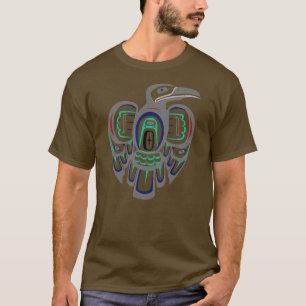 T-shirt Raven Native American Totem Art Tribal Crow
