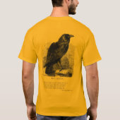 T-shirt Raven par Edgar Allen Poe (Dos)