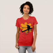 T-shirt Raven Sun avec branches d'arbre (Devant entier)