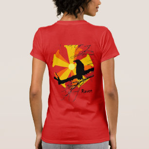 T-shirt Raven Sun avec branches d'arbre