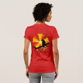 T-shirt Raven Sun avec branches d'arbre (Dos entier)