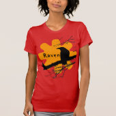 T-shirt Raven Sun avec branches d'arbre (Devant)