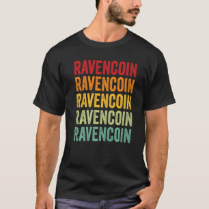 T-shirt Ravencoin Crypto Rainbow Text