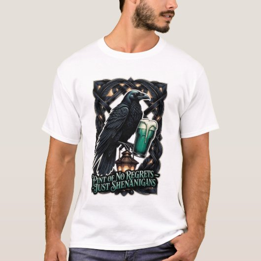 T-shirt Raven's Shenanigans Emerald Pint Tee (Devant)