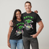 T-shirt Ravin Raven Rave Party Neon Bird Funny (Unisexe)