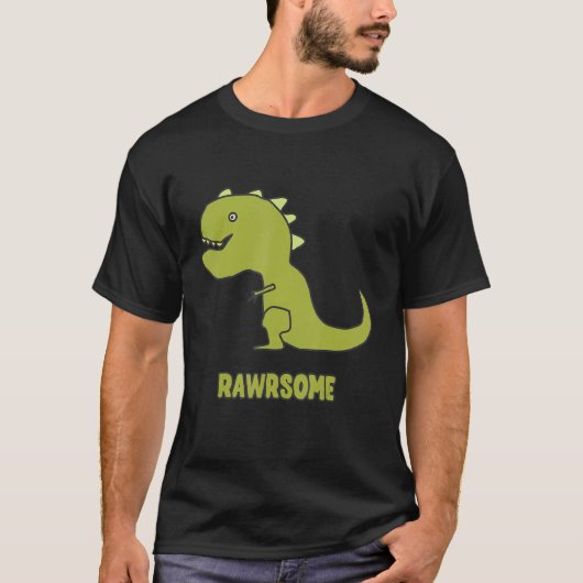 T-shirt Rawesome Dinosaure T-Rex 1 (Devant)