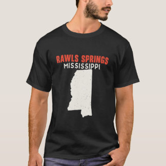 T-shirt Rawls Springs Mississippi USA State America Travel
