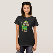 T-shirt Rawr Havanais Dinosaur Costume Chien (Devant entier)