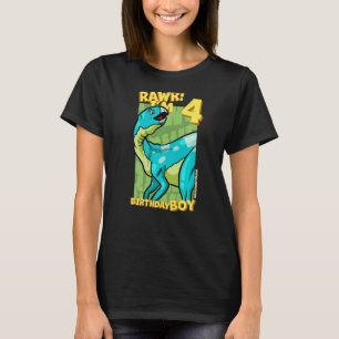 T-shirt Rawr I'm 4 Birthday Boys 4th Birthday Dino Hypsilo