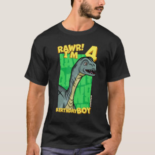 T-shirt Rawr  I'm 4 Birthday Boys 4th Birthday Dino Mussau