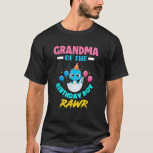 T-shirt RAWR Je suis la grand-mère du garçon d'anniversair
