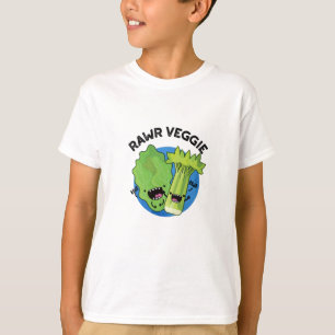 T-shirt Rawr Veggie Funny Food Pun