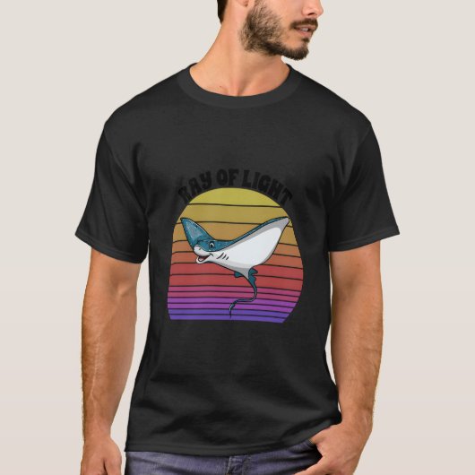 T-shirt Ray Of Light Stingrays Sea Ocean Nature Underwater (Devant)