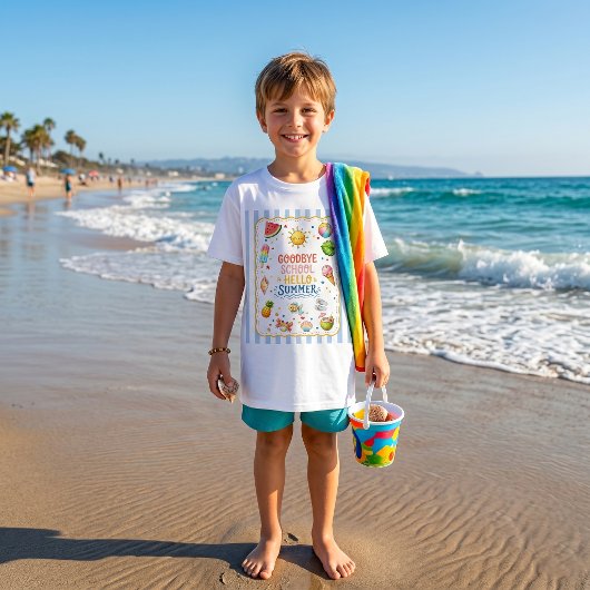 T-Shirt rayé pour la fête de fin d'école