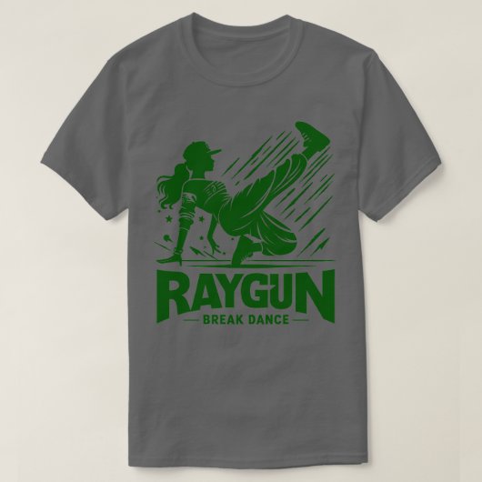 T-shirt Raygun Break Dancer couleur verte Équipe Australie (Design devant)