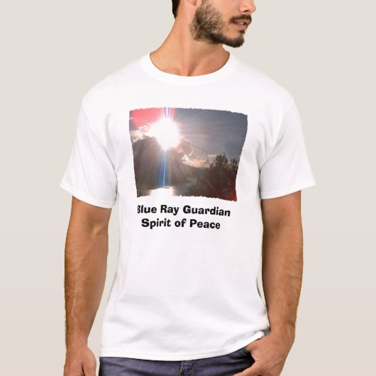 T-shirt Rayon bleu GuardianSpirit de paix (Devant)
