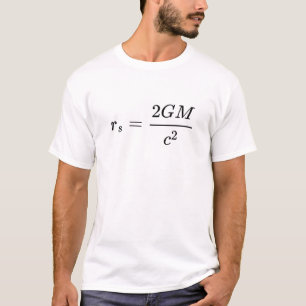 T-shirt rayon schwarzschild, relativité générale