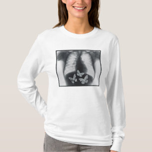 T-shirt Rayon X des papillons dans l'estomac