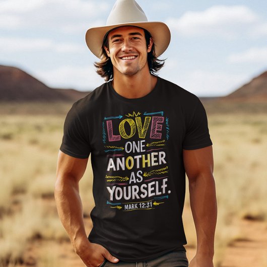 T-shirt Rayonner l'amour, embrasser l'unité