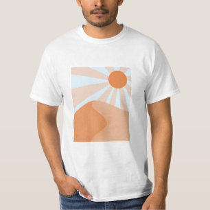 T-shirt rayons de soleil sur les dunes de sable - imprimé