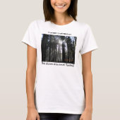 T-shirt Rayons de Sun par les arbres (Devant)
